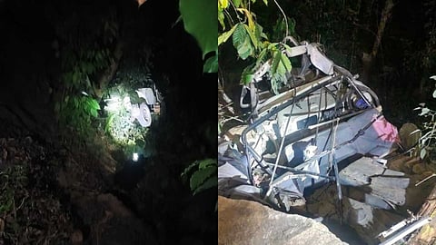 ഇടുക്കി പന്നിയാർകുട്ടിയിൽ വാഹനം കൊക്കയിലേക്ക് മറിഞ്ഞു; മൂന്ന് മരണം