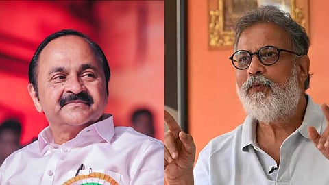 വി.ഡി. സതീശന്, തുഷാർ ഗാന്ധി