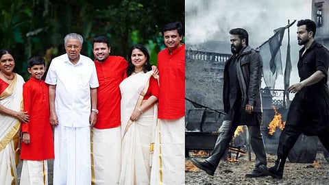 കത്രിക വീഴും മുൻപേ കുടുംബസമേതം 'എമ്പുരാൻ' കണ്ട് മുഖ്യമന്ത്രി