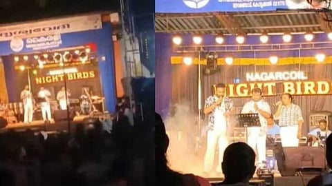 കോട്ടുക്കൽ ക്ഷേത്രോത്സവത്തില് RSS ഗണഗീതം പാടിയ സംഭവം: കേസെടുത്ത് കടയ്ക്കൽ പൊലീസ്