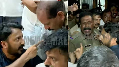 പാലക്കാട്ടെ പൊലീസിന് സംഘി പ്രീണനമെന്ന് രാഹുൽ മാങ്കൂട്ടത്തിൽ; ബിജെപി ജില്ലാ കമ്മിറ്റി ഓഫീസിലേക്കുള്ള കോൺഗ്രസ് മാർച്ചിൽ സംഘർഷം