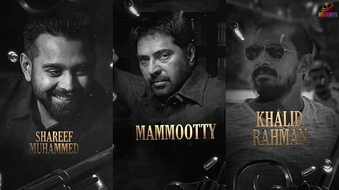 ഷെരീഫ് മുഹമ്മദിൻ്റെ ക്യൂബ്സ് എൻ്റർടെയ്ൻമെൻറ്സിന്റെ മമ്മൂട്ടി-ഖാലിദ് റഹ്മാൻ ചിത്രത്തിന്റെ പ്രഖ്യാപന പോസ്റ്റർ