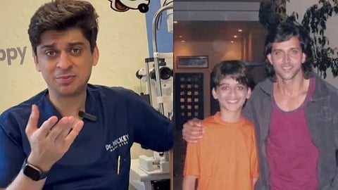 ക്രിഷ് സിനിമയിൽ ഹൃത്വിക് റോഷന്റെ കുട്ടിക്കാലം അവതരിപ്പിച്ച ഡോ. മിക്കി ധമേജാനി,മിക്കി കുട്ടിക്കാലത്ത് ഹൃത്വിക് റോഷനൊപ്പം