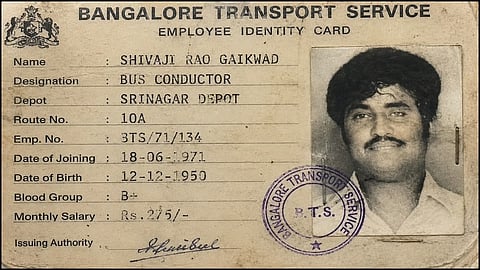 രജനികാന്ത് ബസ് കണ്ടക്ടറായിരുന്ന കാലത്തെ ഐഡന്റിറ്റി കാർഡ്