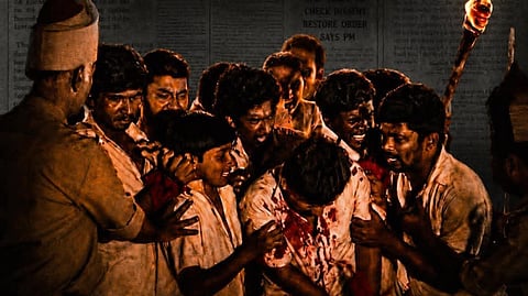 'ഒഴിയാതെ' പോസ്റ്റർ