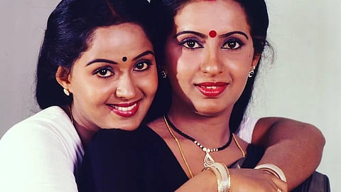 രാധയും അംബികയും. പഴയകാല ചിത്രം
