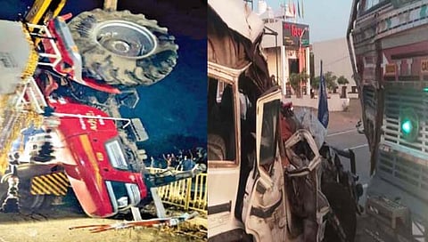 भाविकांवर काळाचा घाला, दोन वेगवेगळ्या अपघातांत ९ ठार, २१ जण जखमी