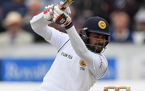 CHESTER-LE-STREET, ENGLAND - MAY 29: Sri Lanka batsman Lahiru Thirimanne drives during day three of the 2nd Investec Test match between England and Sri Lanka at Emirates Durham ICG on May 29, 2016 in Chester-le-Street, United Kingdom. (Photo by Stu Forster/Getty Images)