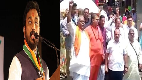 अमोल मिटकरी यांच्या वक्तव्याचा नाशिकमध्ये निषेध