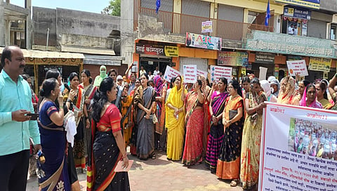 लासलगावी महिलांचा हंडा मोर्चा,www.pudhari.news