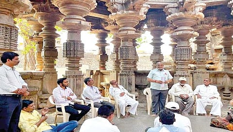 खिद्रापूर मंदिराच्या कामाबाबत जिल्ह्याचे तिन्ही मंत्री अपयशी