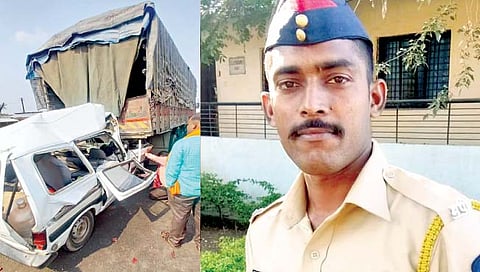 सोलापूर : कारची ट्रकला धडक ; दोघे सख्खे भाऊ ठार, 6 जखमी