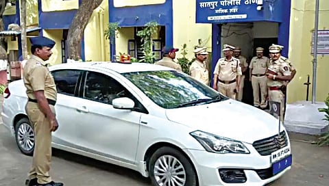 सातपूर : पोलिस ठाण्याची पाहणी करताना पोलिस आयुक्त जयंत नाईकनवरे.