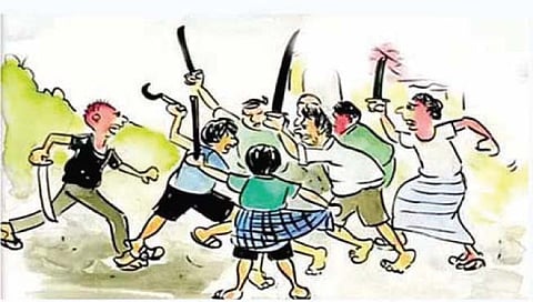 दोन गटांत राडा