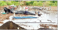 भांडगाव परिसरात वादळी वार्याने उडाली तारांबळ; दहा मिनिटांच्या पावसाने शेतात पाणीच पाणी