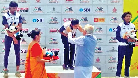 पोलिस कन्येची खेलो इंडियात हॅटट्रिक;सातार्याच्या लौकिकात भर