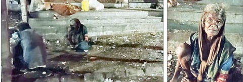 सासवड येथील याच ठिकाणी कचरावेचकांचे हत्याकांड घडले. दुसर्या छायाचित्रात ससून रुग्णालयात मृत्यूशी झुंज देत असलेल्या शेवंताबाई जाधव.