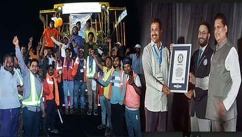 अमरावती : अमरावती ते अकोला महामार्गावर विश्वविक्रम! १०९ तासांत पूर्ण केला ८४ किलोमीटरचा रस्ता