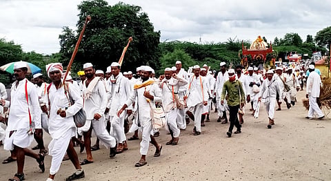 पुणे : संत तुकाराम महाराज पालखी सोहळा परतीच्या प्रवासात