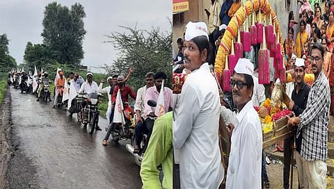 गेवराई येथून महानुभाव पंथाच्या वतीने ८०० दुचाकींची रॅली