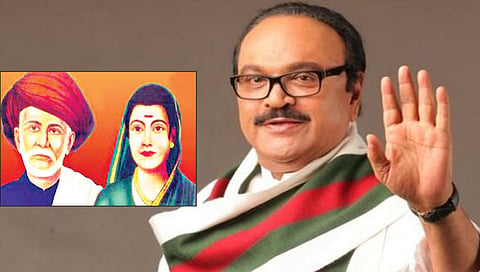 Chhagan Bhujbal : फुले दाम्पत्याचे तैलचित्र मंत्रालयात; निर्णयाबद्दल भुजबळांकडून आभार