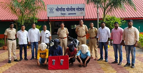 मारहाण करुन चोरी करणारे आरोपी श्रीगोंदा पोलिसांच्या ताब्यात
