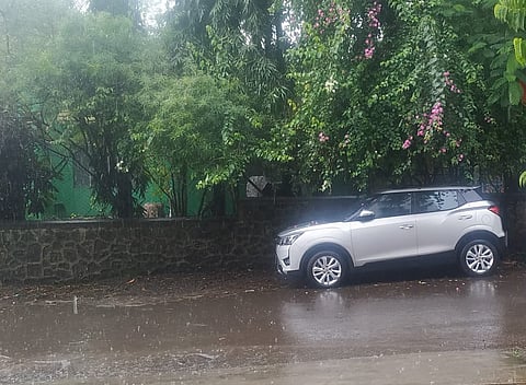 तळेगाव परिसरात पावसाने जनजीवन विस्कळीत