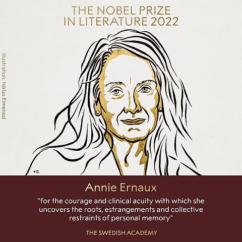 Nobel Prize in Literature : साहित्य क्षेत्रातील नोबेल पुरस्कार फ्रेंच लेखिका ॲनी एर्नॉक्स यांना जाहीर!