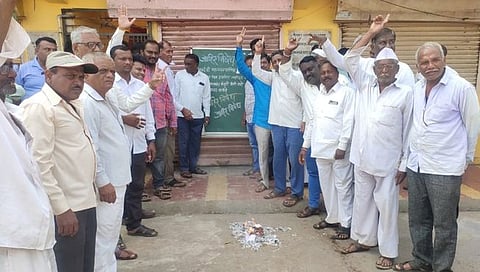 सुळकुड योजनेचा गावक-यांकडून निषेध