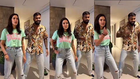 Hardik Pandya dance : हार्दिक पंड्या घेतोय पत्नीकडून डान्स टीप्स, फॅन्स म्हणाले, ” तू चंपक चाचा सारख..” ( व्हिडीओ )