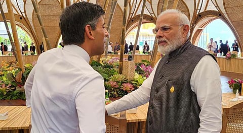 G20 शिखर परिषदेत पंतप्रधान मोदी पहिल्यांदाच ब्रिटनचे पीएम ऋषी सुनक यांना भेटले