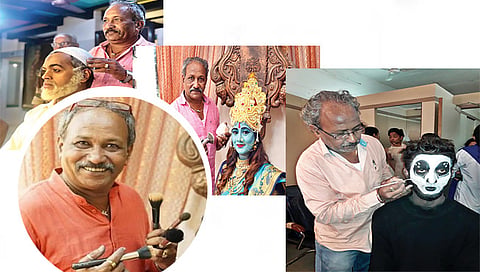 चेहर्याला जिवंत करणारे रंगभूषाकार नाना