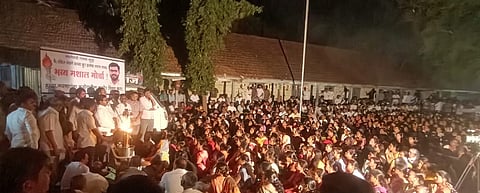 नगर: संकेत नवले हत्या प्रकरण, नवलेवाडीकरांचा पोलिस स्टेशनवर मशाल मोर्चा