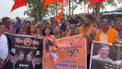 नागपूर: चंद्रकांत पाटील यांच्याविरोधात ठाकरे गटाचे आंदोलन