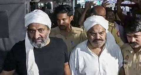 कुख्यात गँगस्टर अतिक अहमद आणि त्याचा भाऊ अशरफ. (संग्रहित छायाचित्र)