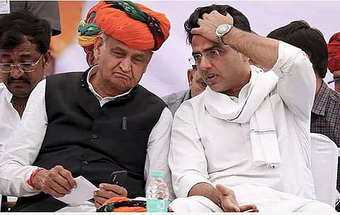 राजस्थानचे मुख्यमंत्री अशोक गहलोत, आणि सचिन पालयट (संग्रहित छायाचित्र)