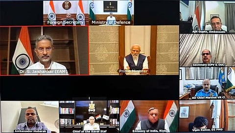 सुदानमध्ये अडकलेल्या नागरिकांच्या सुटकेबाबत पंतप्रधानांच्या उपस्थितीत चर्चा