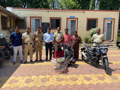 पुणे: शेतातील मोटार केबल चोरांच्या मुसक्या आवळल्या, ओतूर पोलिसांची यशस्वी कामगिरी