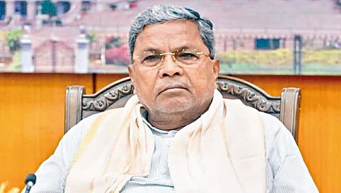Chief Minister Siddaramaiah interacts with the media
