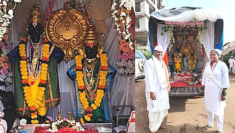 Ashadhi Wari 2023 : गोव्यातील विठ्ठल भक्त पंढपुरात दाखल! महिलांसह हजारोंच्या संख्येने वारकऱ्यांचा समावेश
