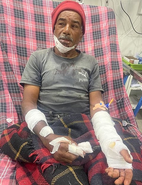 नानगाव येथे शेतमजूरावर बिबट्याचा हल्ला