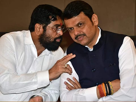 खातेवाटप होण्याची शक्यता; फडणवीसांची मुख्यमंत्र्यांच्या निवासस्थानी भेट घेऊन चर्चा