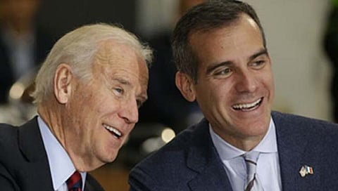 Biden and Garcetti