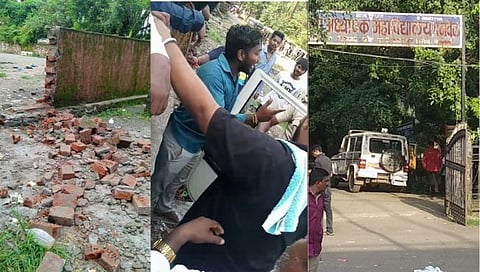 रायगड : पोलीस पथकाचे वाहन थेट युवकाच्या अंगावर; जुगार अड्ड्यावर छाप्यादरम्यानची घटना