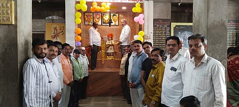 पिंपळनेर शहरात श्री संत सेना महाराज यांची पुण्यतिथी साजरी