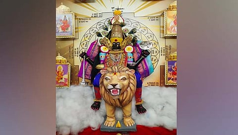 कोल्हापूर: अंबाबाईची सप्तमातृकाशक्ती रुपात महापूजा