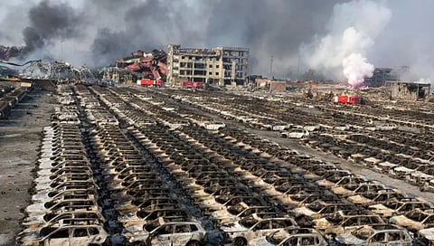 Chinese coal company office fire