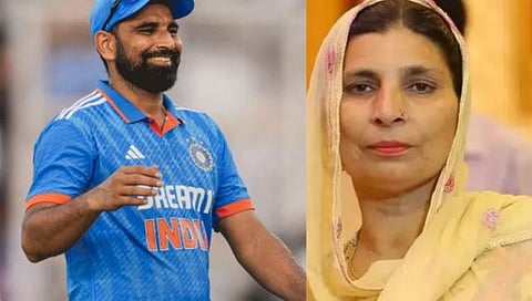 टीम इंडियाचा वेगवान गाेलंदाज माेहम्मद शमी आणि त्याची आई अंजुम आरा