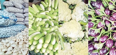 Market News : लसूण, काकडी महागली; फ्लॉवर, कोबी, वांगी स्वस्त