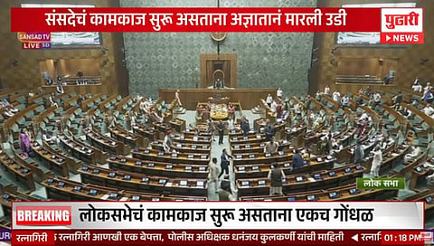 Winter Session 2023 : लोकसभेत कामकाज सुरू असताना दोन तरुणांनी गॅलरीतून मारली उडी